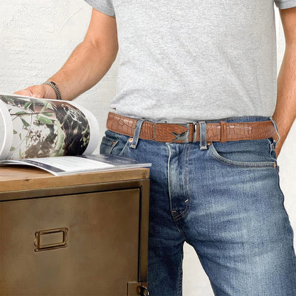 Men’s PU Automatic Buckle Belt – Business Style