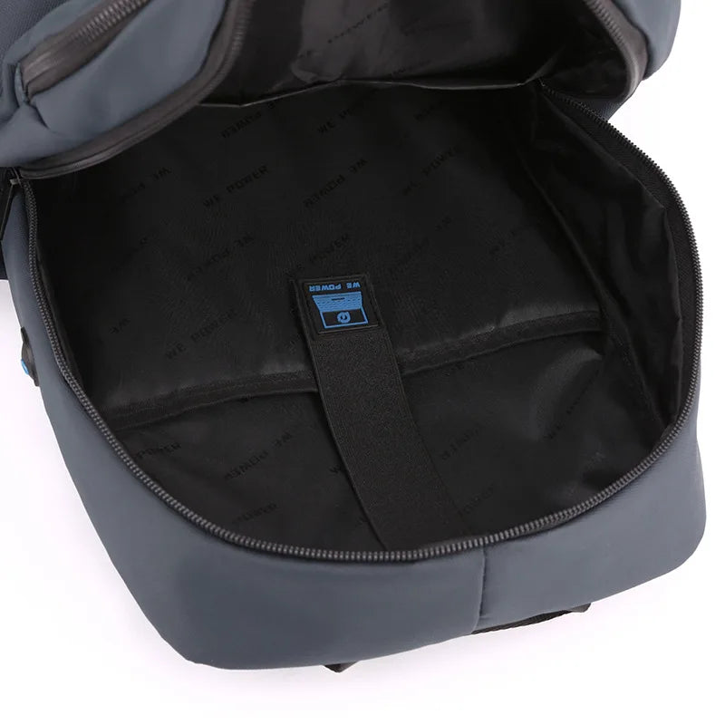 Men’s Frosted Leather Backpack – Waterproof Laptop Bag