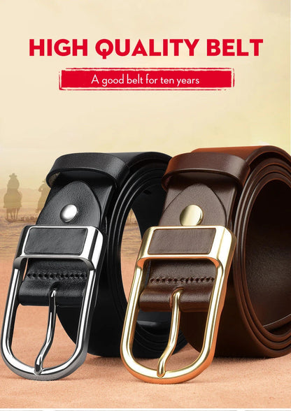 Men’s Cowskin Jeans Belt – Designer Business Casual