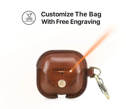 Genuine Leather AirPods 4 Case