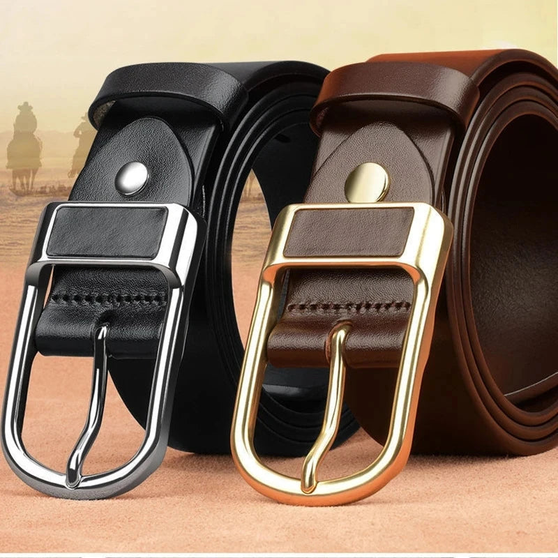 Men’s Cowskin Jeans Belt – Designer Business Casual