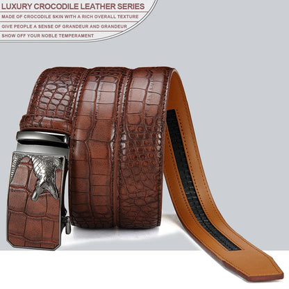 Men’s PU Automatic Buckle Belt – Business Style