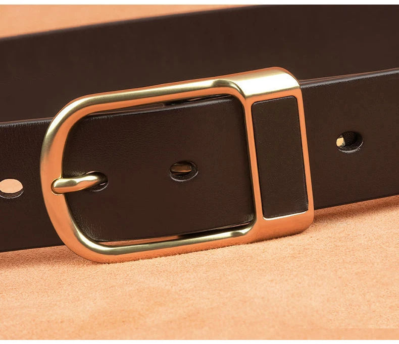 Men’s Cowskin Jeans Belt – Designer Business Casual