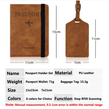 Travel Passport Holder Set – Wallet Case
