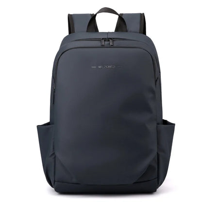 Men’s Frosted Leather Backpack – Waterproof Laptop Bag