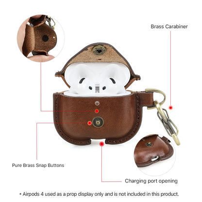 Genuine Leather AirPods 4 Case