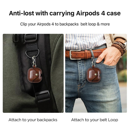 Genuine Leather AirPods 4 Case