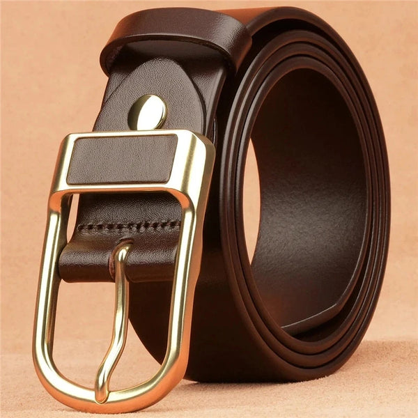 Men’s Cowskin Jeans Belt – Designer Business Casual