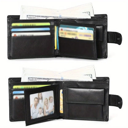 Men’s RFID Leather Wallet – Multi-Slot Edition