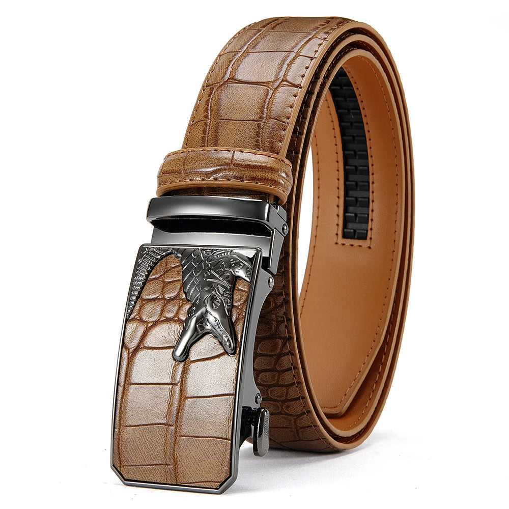 Men’s PU Automatic Buckle Belt – Business Style