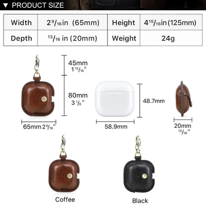 Genuine Leather AirPods 4 Case