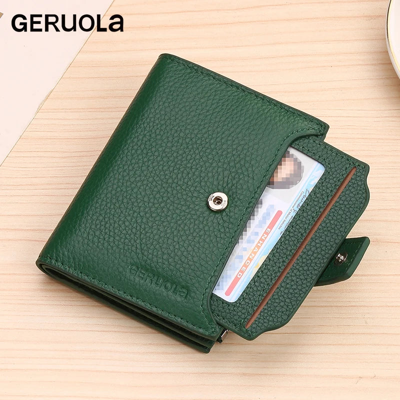 RFID Leather Tri-Fold Wallet – Anti-Theft