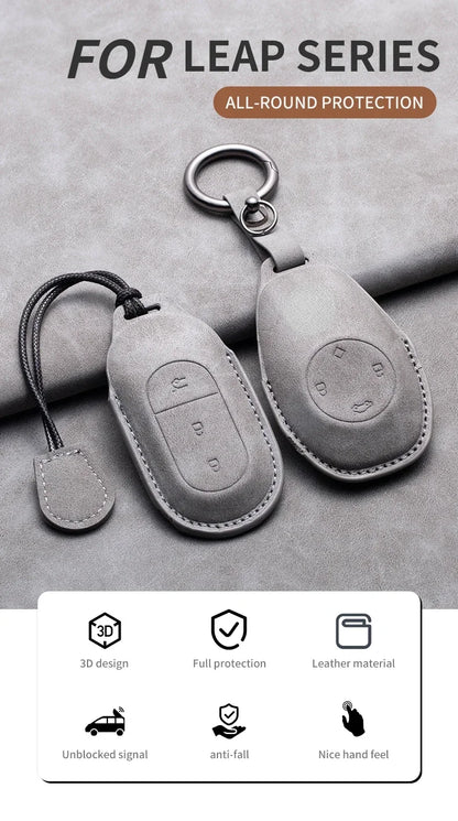 Leather Car Key Case – Leapmotor Series