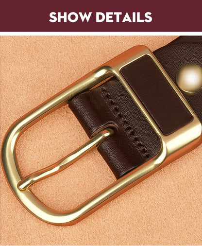 Men’s Cowskin Jeans Belt – Designer Business Casual