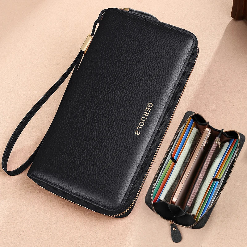 RFID Long Wallet – Zipper Money Clip
