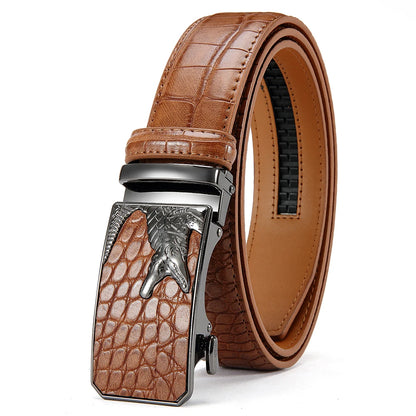 Men’s PU Automatic Buckle Belt – Business Style