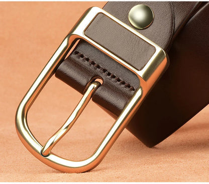 Men’s Cowskin Jeans Belt – Designer Business Casual