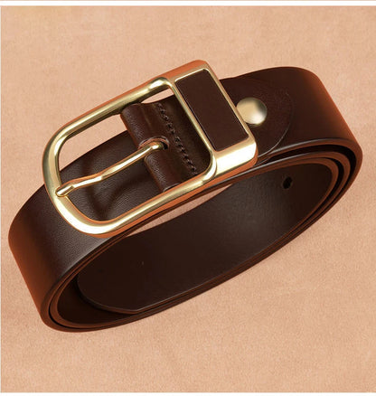 Men’s Cowskin Jeans Belt – Designer Business Casual