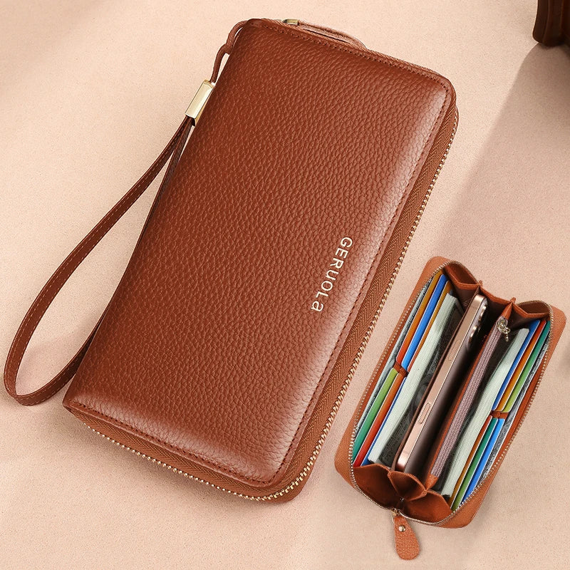 RFID Long Wallet – Zipper Money Clip