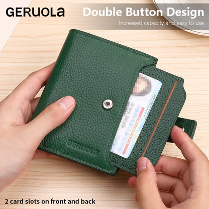 RFID Leather Tri-Fold Wallet – Anti-Theft