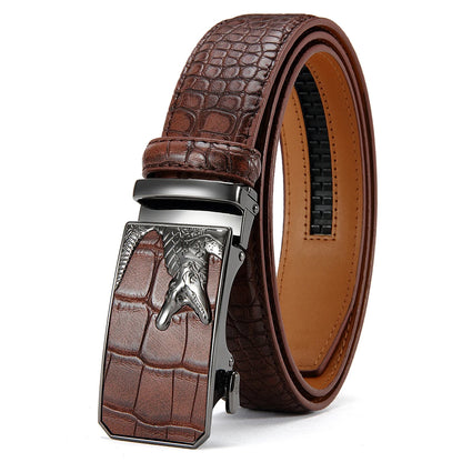Men’s PU Automatic Buckle Belt – Business Style