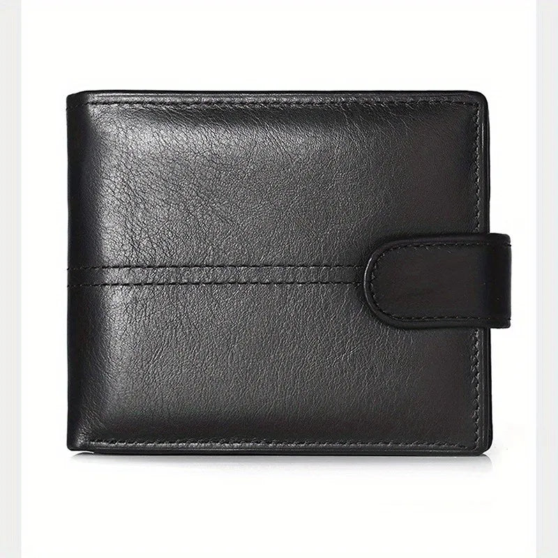 Men’s RFID Leather Wallet – Multi-Slot Edition
