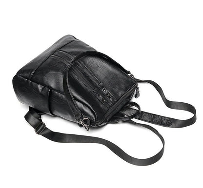 Women’s Soft Leather Backpack – Casual Travel Bag