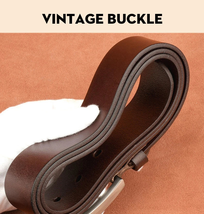 Men’s Cowskin Jeans Belt – Designer Business Casual