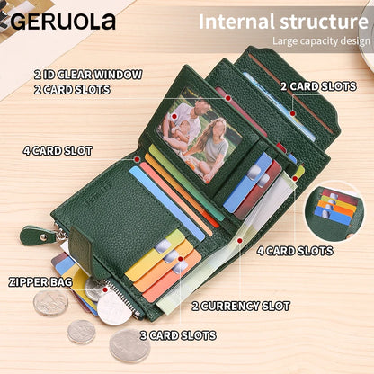 RFID Leather Tri-Fold Wallet – Anti-Theft