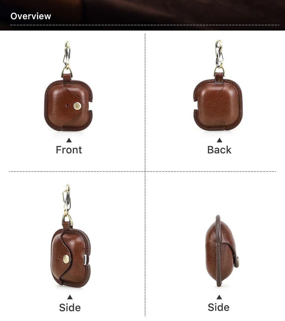 Genuine Leather AirPods 4 Case