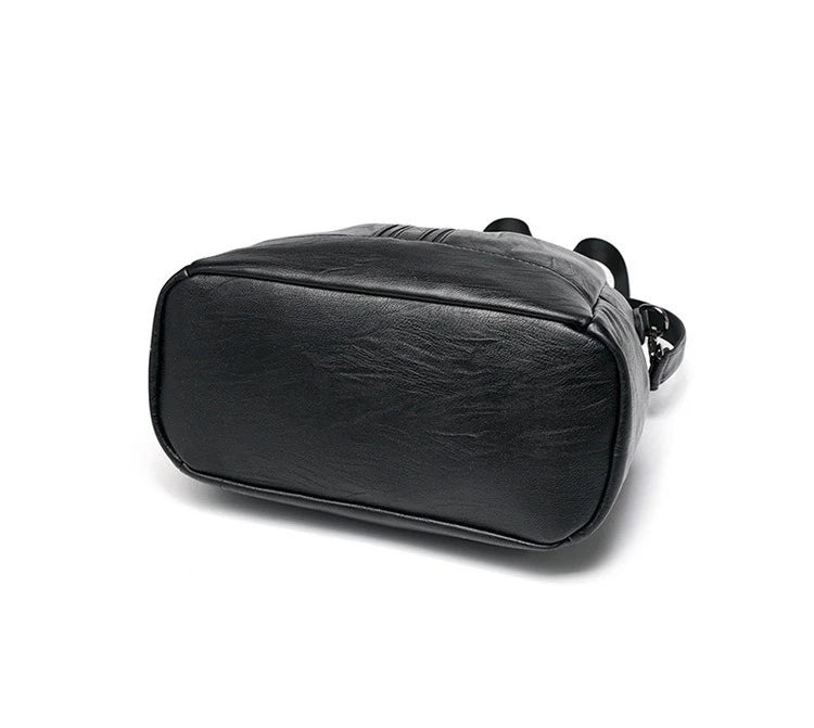 Women’s Soft Leather Backpack – Casual Travel Bag