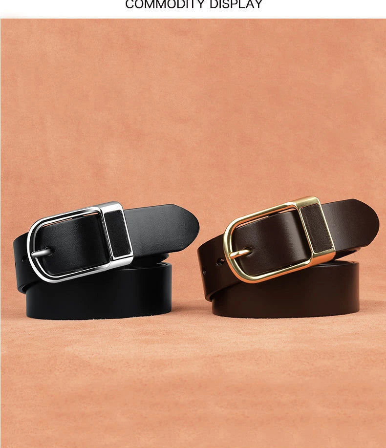 Men’s Cowskin Jeans Belt – Designer Business Casual