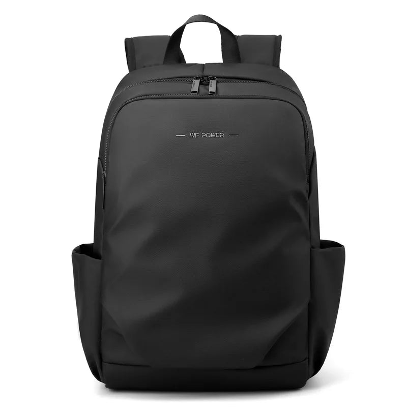 Men’s Frosted Leather Backpack – Waterproof Laptop Bag