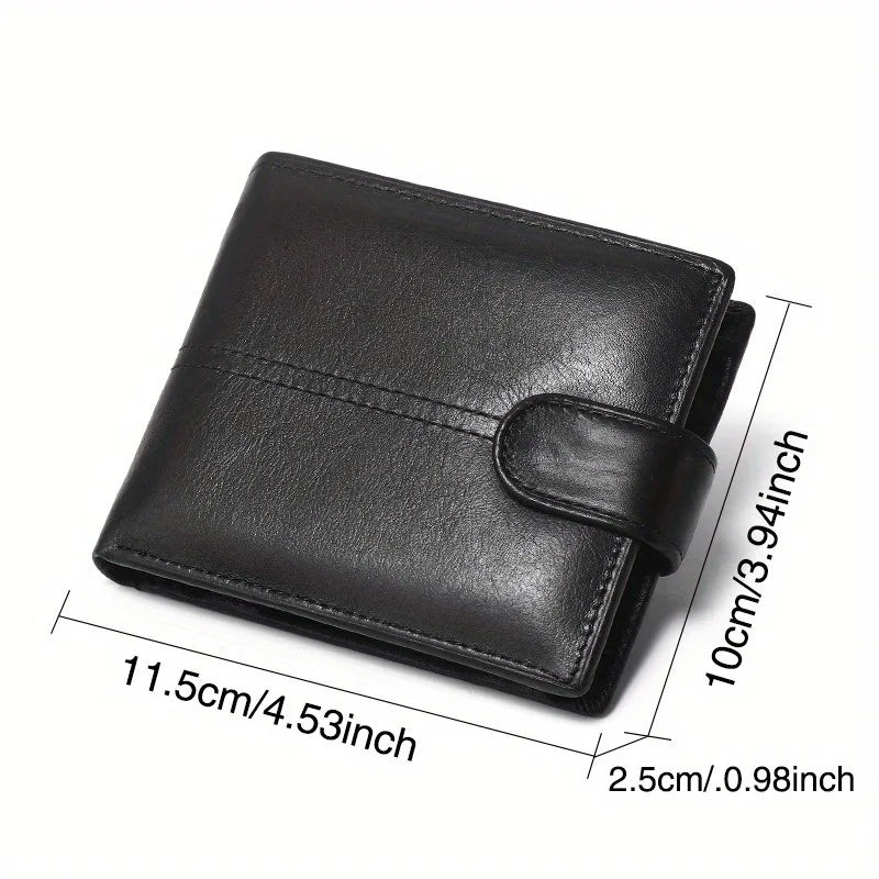 Men’s RFID Leather Wallet – Multi-Slot Edition