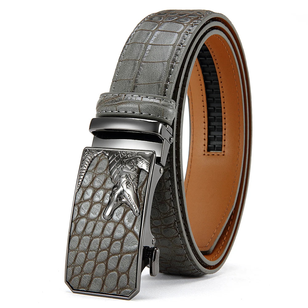 Men’s PU Automatic Buckle Belt – Business Style