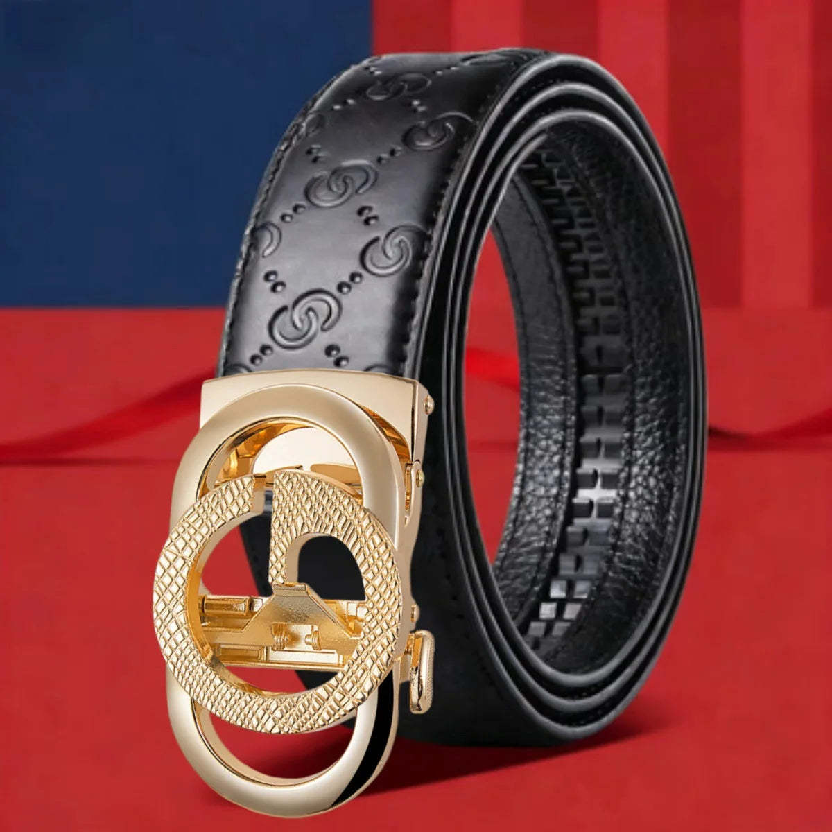 Men’s Cowhide Automatic Buckle Belt – Business Casual