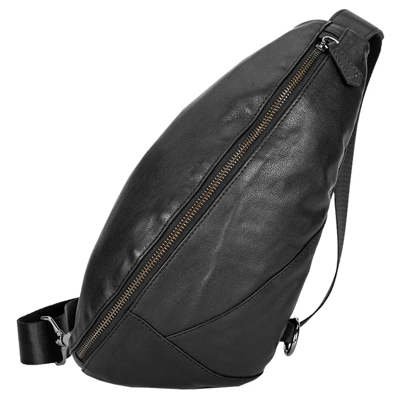 Men’s Leather Chest Bag – Sling Crossbody Pack