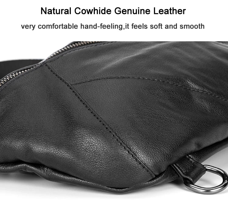 Men’s Leather Chest Bag – Sling Crossbody Pack