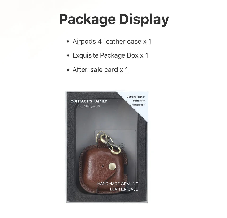 Genuine Leather AirPods 4 Case