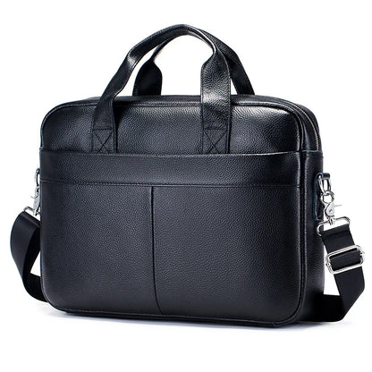 Men’s Cowhide Briefcase – 14 Inch Laptop Bag