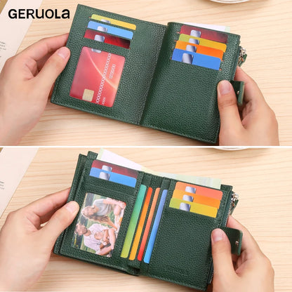 RFID Leather Tri-Fold Wallet – Anti-Theft