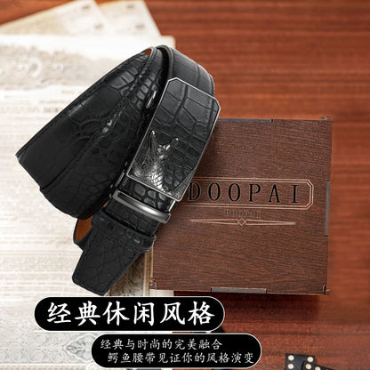 Men’s PU Automatic Buckle Belt – Business Style