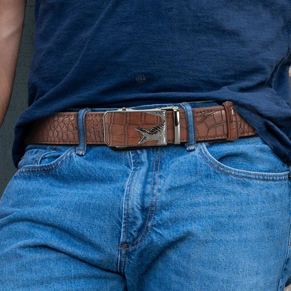 Men’s PU Automatic Buckle Belt – Business Style