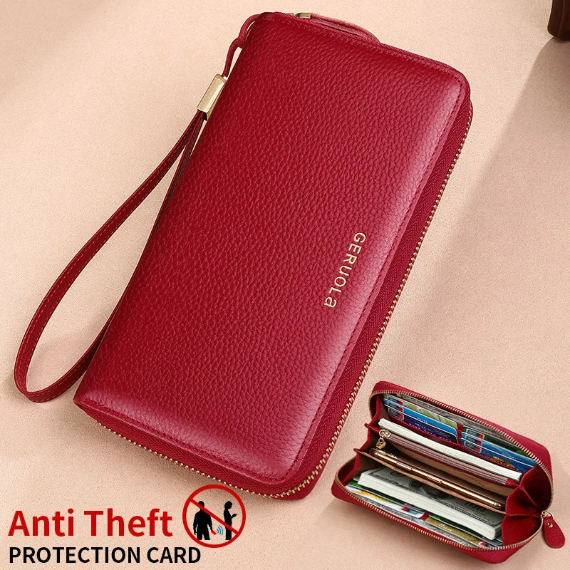 RFID Long Wallet – Zipper Money Clip
