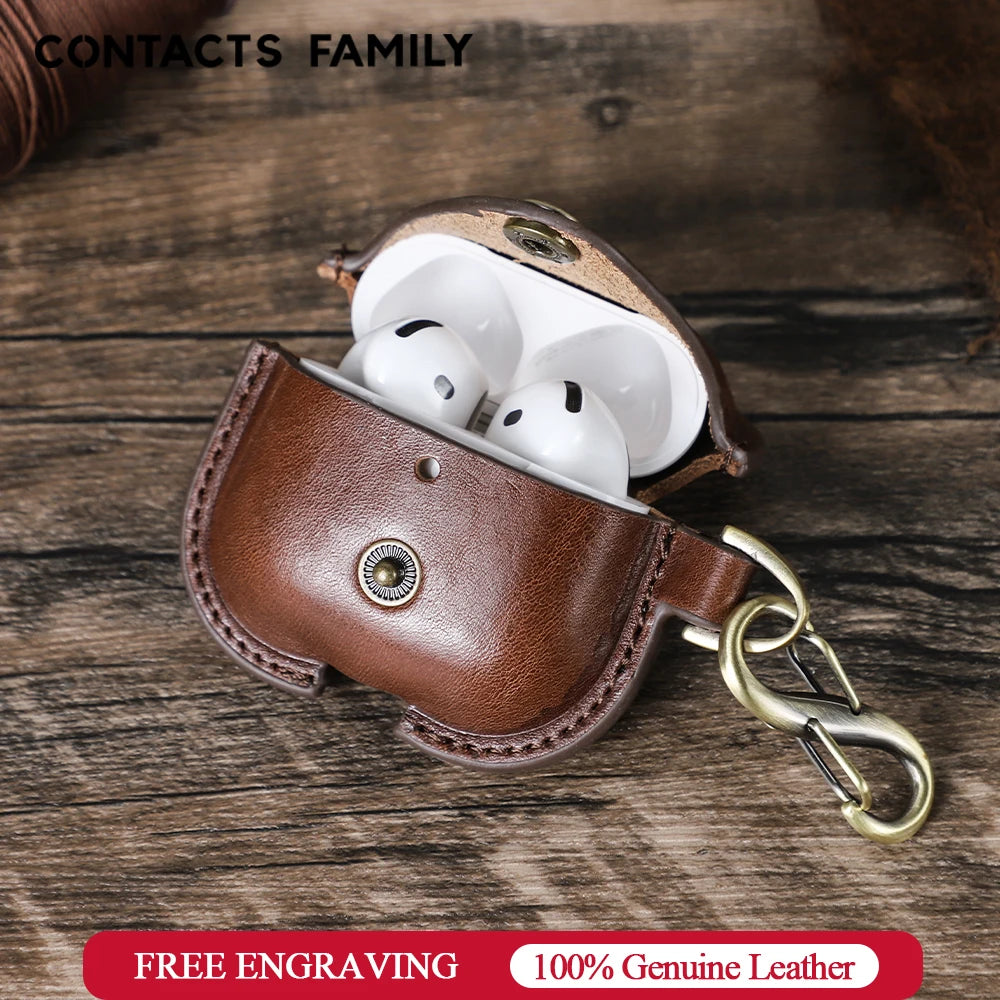 Genuine Leather AirPods 4 Case