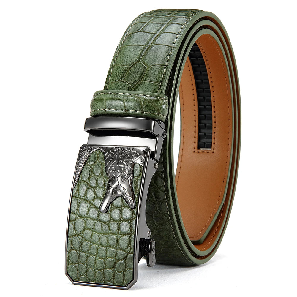 Men’s PU Automatic Buckle Belt – Business Style