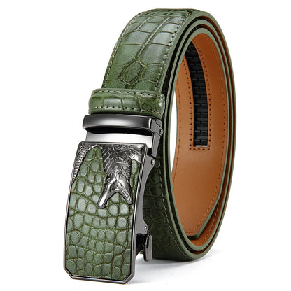 Men’s PU Automatic Buckle Belt – Business Style