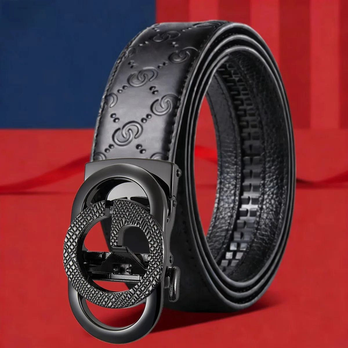 Men’s Cowhide Automatic Buckle Belt – Business Casual