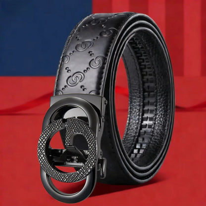 Men’s Cowhide Automatic Buckle Belt – Business Casual