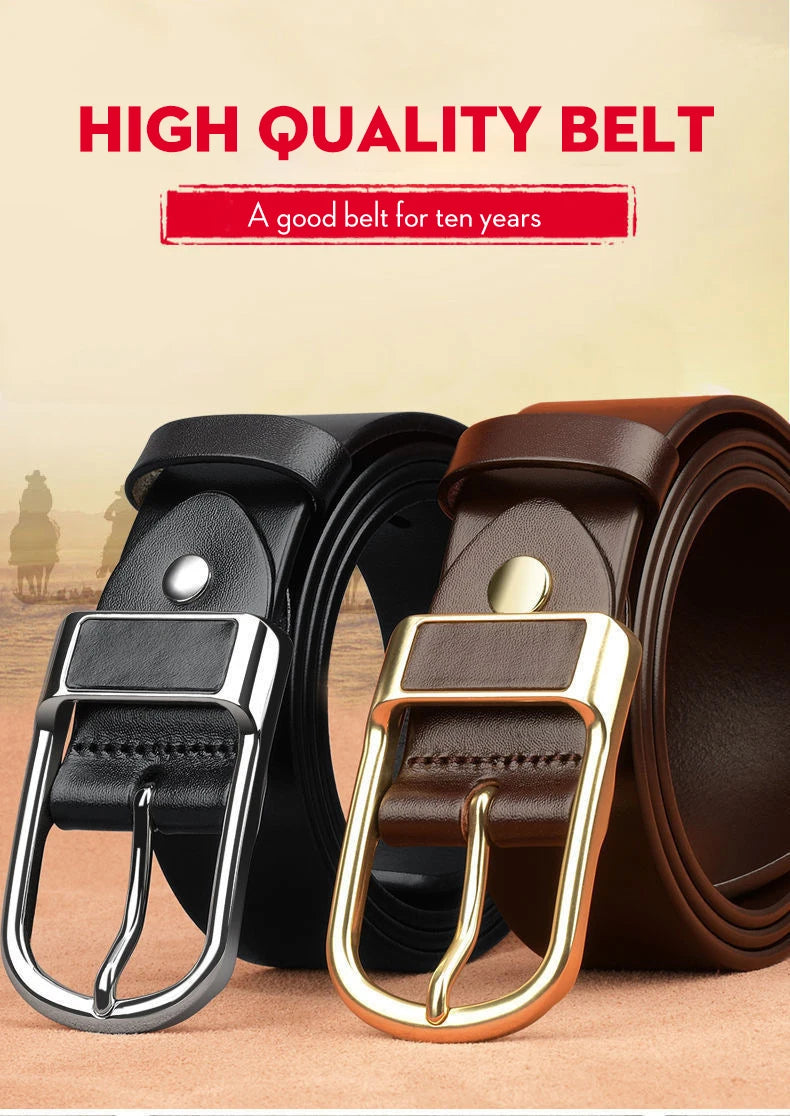 Men’s Cowskin Jeans Belt – Designer Business Casual
